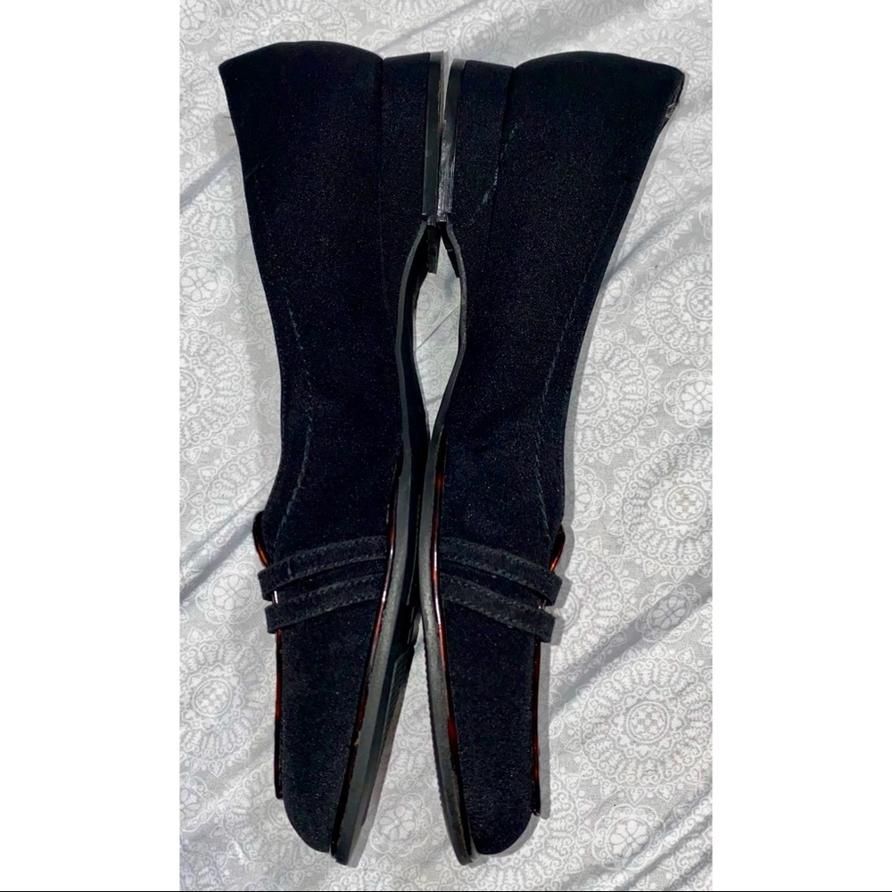 Stuart Weitzman Black Tortoise Shell Loafers Size… - image 2